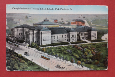 Ansichtskarte AK Pittsburgh PA Pennsylvania 195-1915 Carnegie Institute Technische Schule Schenley Park Straßenbahn Ortsansicht USA Amerika Vereinigte Staaten